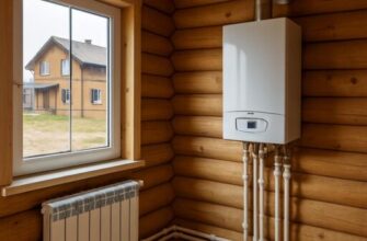 Отопление деревянного дома из бруса в Одинцово